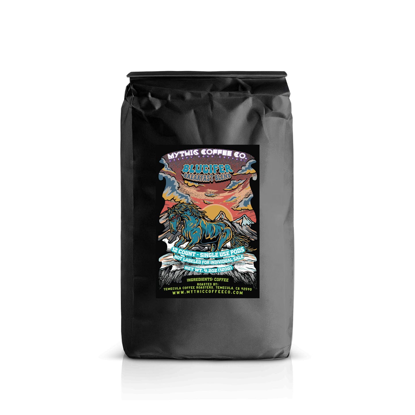 Blucifer Breakfast Blend, 12 Pack (Single Serve K-Cups)
