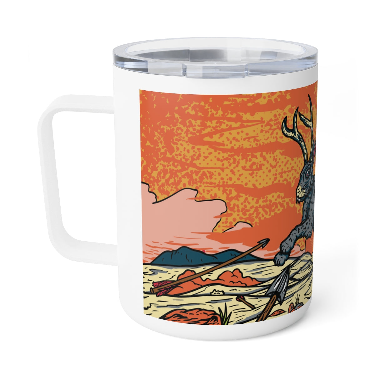 Jackalope Insulated Coffee Mug, 10oz