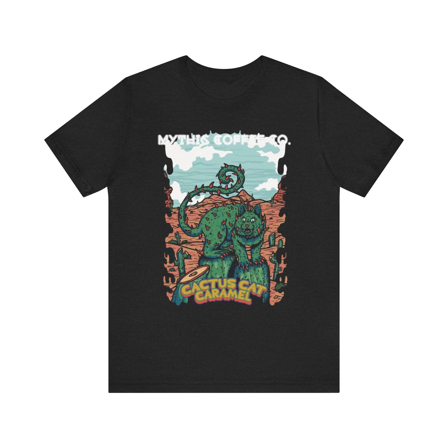 Cactus Cat Canvas Short Sleeve Tee