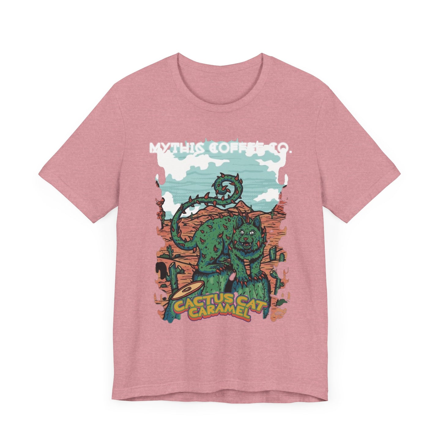 Cactus Cat Canvas Short Sleeve Tee