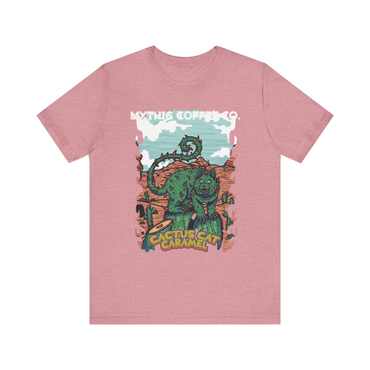 Cactus Cat Canvas Short Sleeve Tee