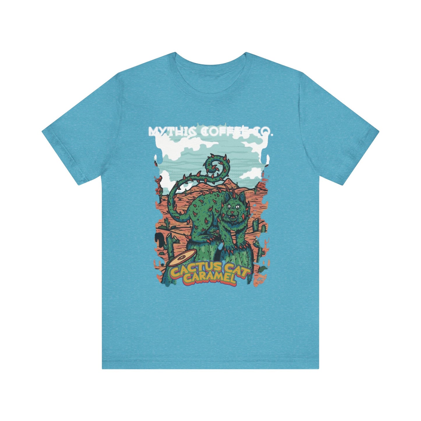 Cactus Cat Canvas Short Sleeve Tee