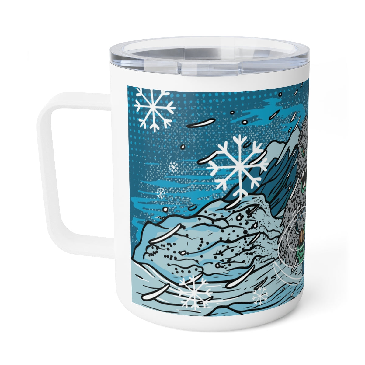 Abominable Snowman Insulated Coffee Mug, 10oz