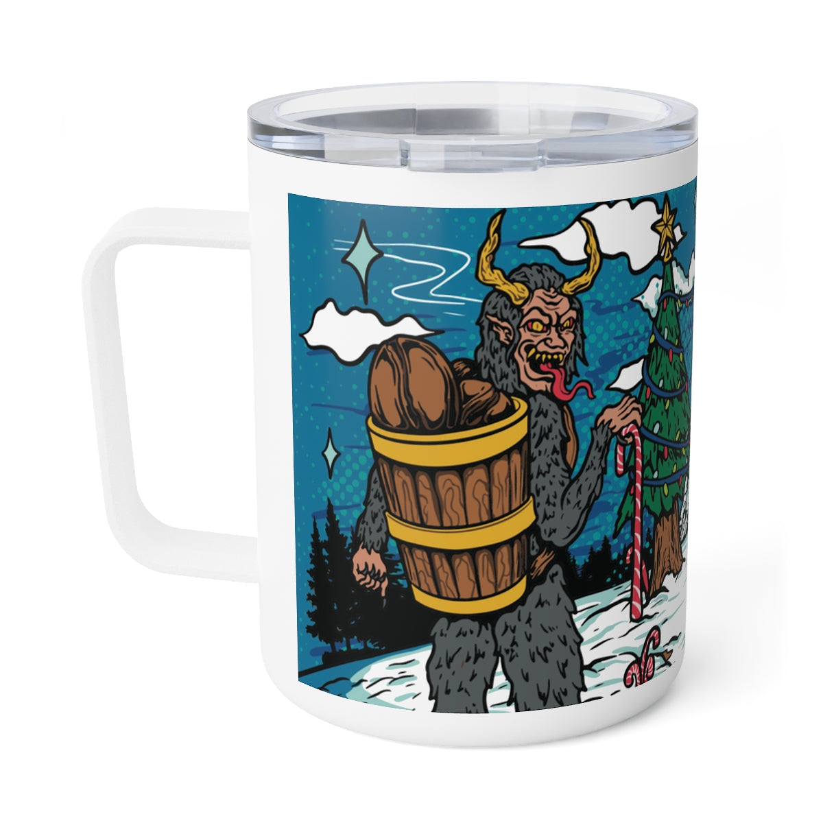 Krampus Insulated Coffee Mug, 10oz