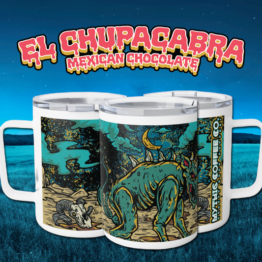 El Chupacabra Insulated Coffee Mug, 10oz