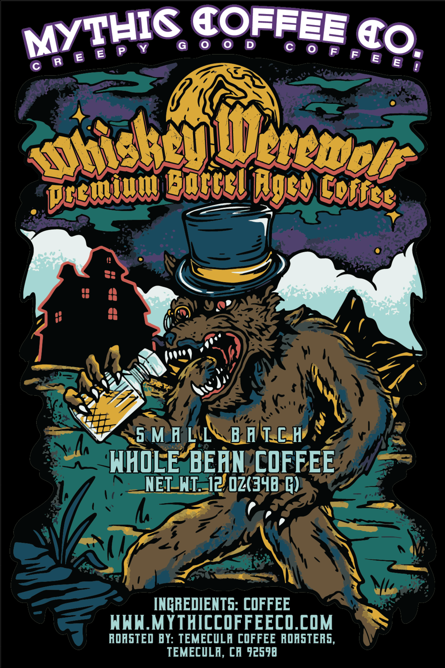 Whiskey Werewolf Premium Barrel Aged Coffee
