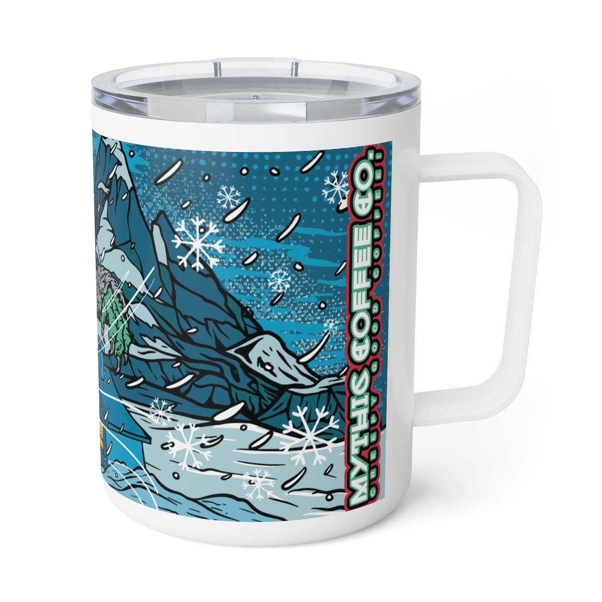 Abominable Snowman Insulated Coffee Mug, 10oz